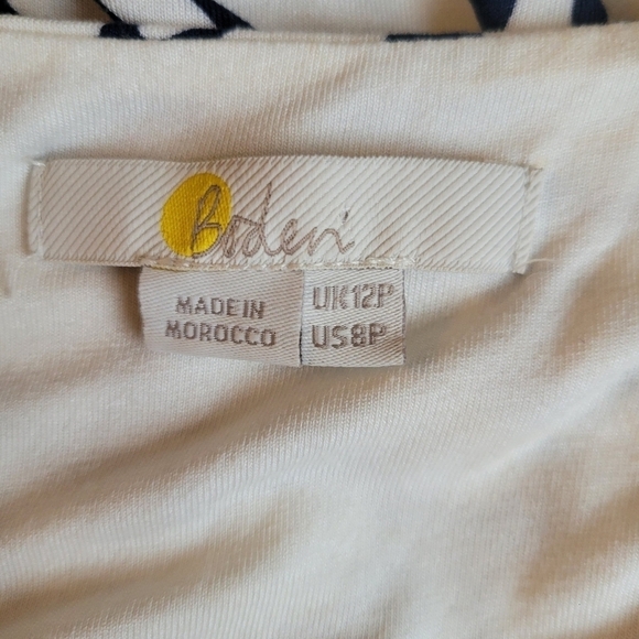 Boden Sleeveless Print Midi Dress Size 8 Petite - Picture 6 of 6